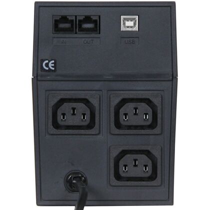 Купить ИБП PowerCom RPT-1000AP 1000 ВА/ 600 Вт, 3*IEC 320 C13 (компьютерный), AVR, USB, RJ45 ( Аккумулятор 12 V/ 9,0 Ah*1) в Симферополе, Севастополе, Крыму